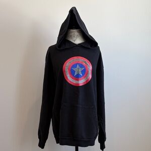 Love Your Melon Black Marvel Hoodie